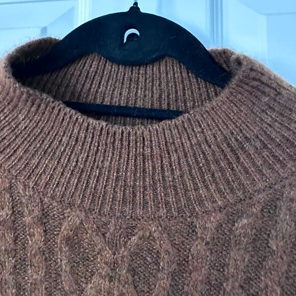 Vince Camuto Toasted Cable Knit Mock Neck Sweater - XL - Picture 8 of 9